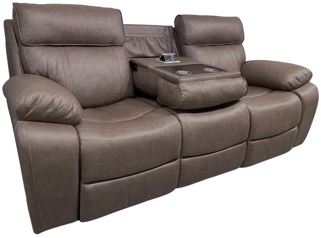 Parker House® Theon Stokes Toffee Manual Reclining Sofa-3