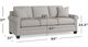 Bassett® Furniture Carolina 73'' Queen Sleeper-1