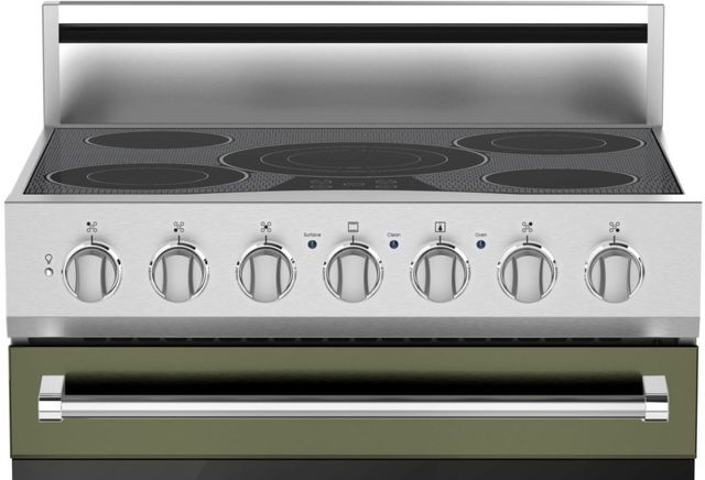 Viking® 3 Series 30" Cypress Green Freestanding Electric Range-1
