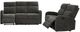 Coaster® Hamilton 2-Piece Charcoal Gray Manual Reclining Sofa Set-1