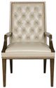 Vanguard® Furniture Gothic Stocked French Natural Brass/Havana Arm Chair-1