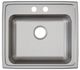 Elkay Lustertone® Lustrous Satin 22'' 2-Hole Single Bowl Drop-in ADA Sink-2