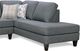 Superstyle Customizable 9671 2-Piece Right-Arm Facing Loveseat Sectional and Chaise-1
