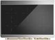 Ilve® Majestic III 40" White Pro Style Induction Range with Triple Glass Door and Brass Trim-3