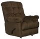 Catnapper® Nettles Umber Chaise Rocker Recliner with Deluxe Heat and Massage-0