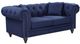 Meridian Furniture Chesterfield Navy Linen Loveseat-0