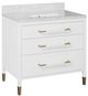 Currey & Company Verona 36" White Vanity with Rectangular Undermount Sink-1