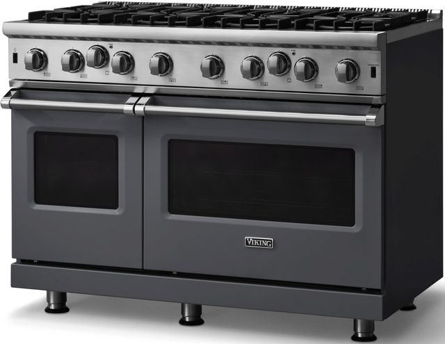 Viking® 5 Series 48" Cast Black Pro Style Natural Gas Range-2