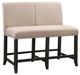 Modus Furniture Yosemite Beige/Black Counter Banquette-0