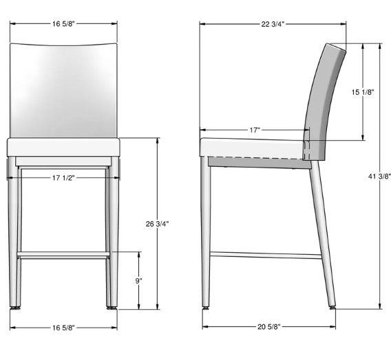 Amisco Customizable Melrose Counter Stool-1
