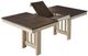 A-America® Bremerton Saddle Dust Trestle Counter Height Table with Oyster Base-2