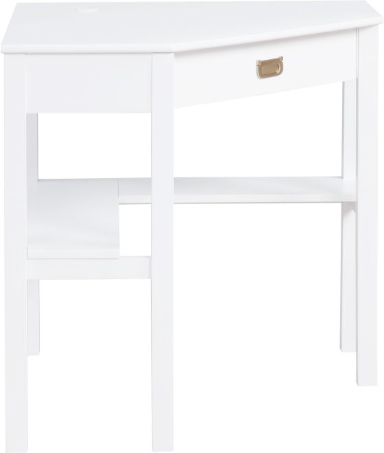 Linon Peggy White Corner Desk-2