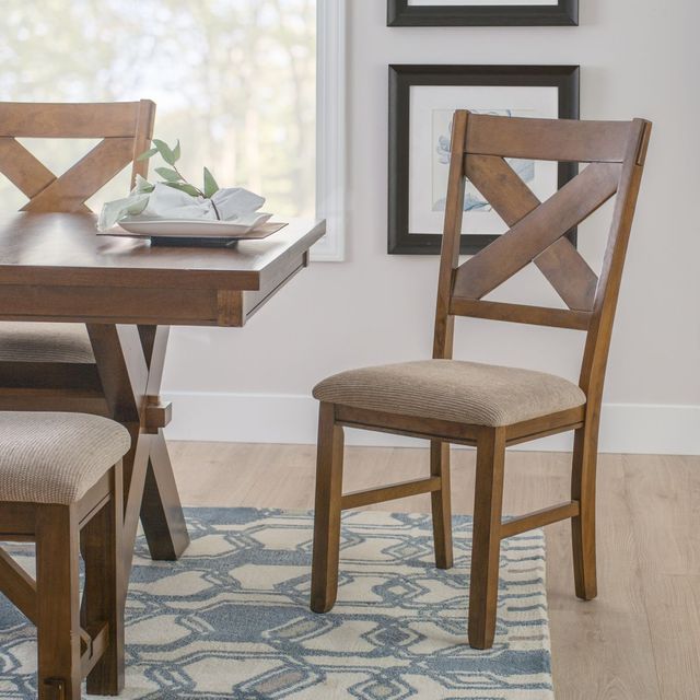 Powell® Kraven Dark Hazelnut Dining Side Chair-1