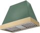 AGA Euclid 36" Mineral Green Wall Mounted Range Hood  with Brushed Brass Trim-0