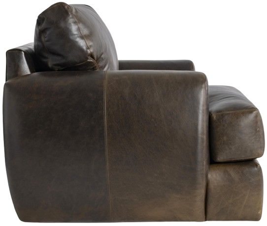 Bernhardt Cameron Bernhardt Living Brown Leather Swivel Chair-4