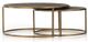 Four Hands Brass Shagreen Nesting Coffee Table-1