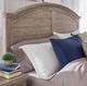 American Woodcrafters Meadowbrook Sand King Arched Panel Bed-3
