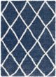 Surya Cloudy Shag Navy 2'x3' Throw Rug-0
