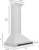 ZLINE 30" Autograph Edition Stainless Steel Wall Mounted Range Hood-4