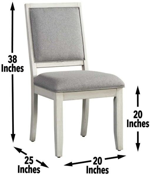 Steve Silver Co. Canova Gray/Weathered White Side Chair-3