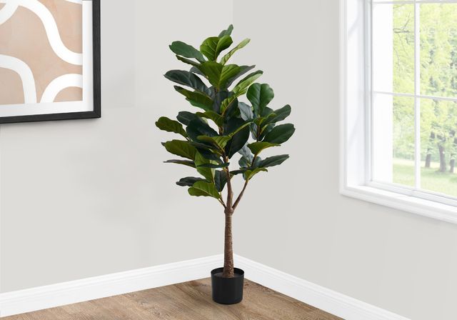 Monarch Specialties Inc. Green/Black 47" Artificial Potted Fiddle Tree-3
