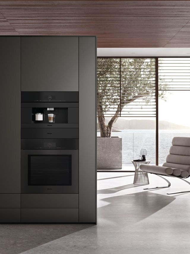 Miele 30" Obsidian Black Matte Single Electric Wall Oven -2