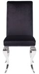 ACME Furniture Fabiola 2-Piece Black/Stainless Steel Side Chair Set-2