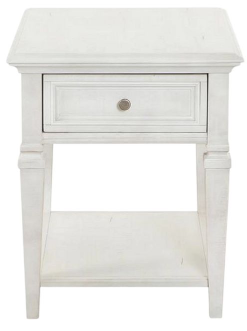 Magnussen Home® Newport Alabaster End Table-1