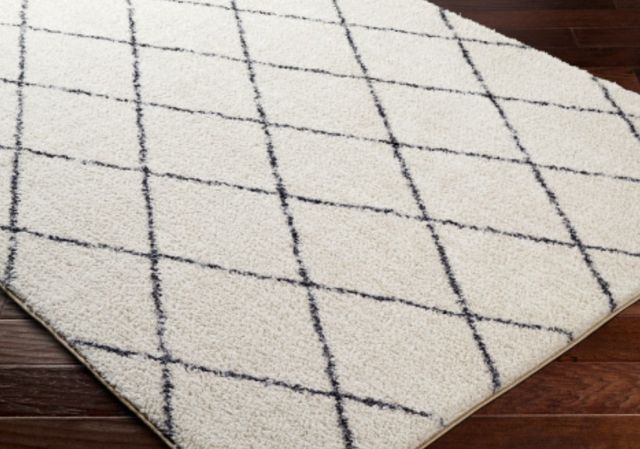 Surya Lykke White 4'x6' Area Rug-2