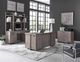 Aspenhome® Platinum Gray Linen Credenza Hutch-4