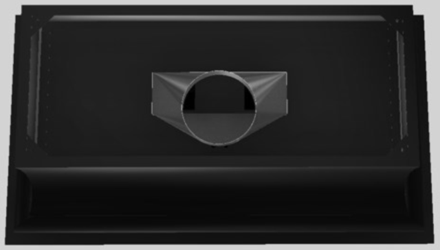 Vent-A-Hood® Designer Series 54" Black Island Range Hood-1