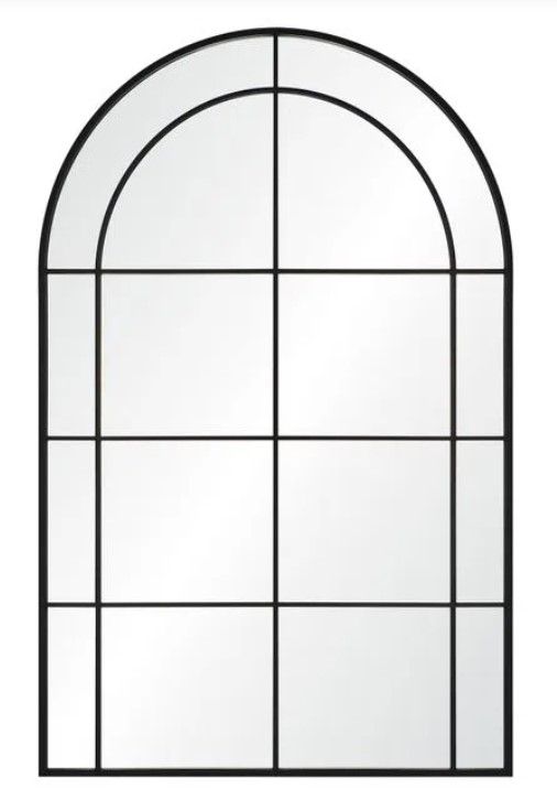 Renwil® Atkinson Matte Black Full Length Mirror-0
