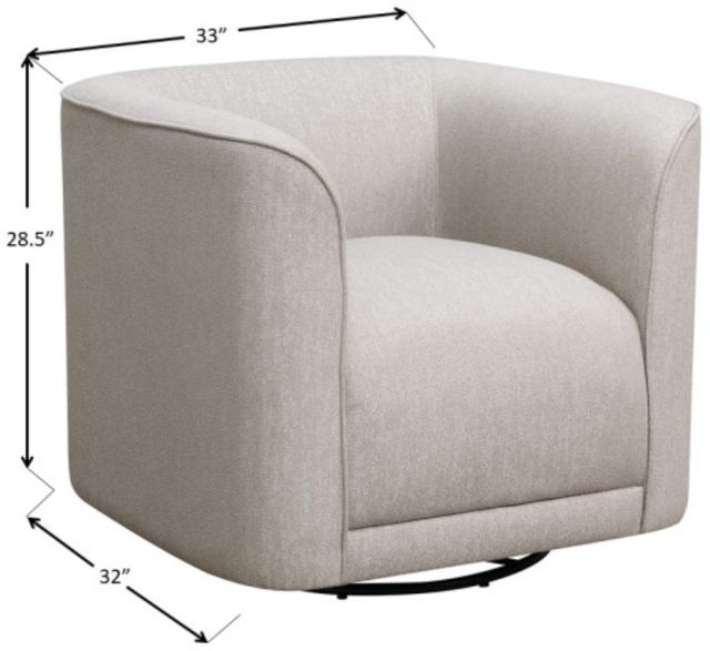 Emerald Home Whirlaway Sand Swivel Accent Chair-2