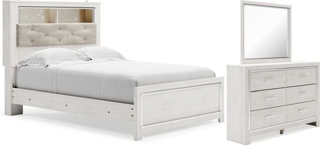 Signature Design by Ashley® Altyra 3-Piece White Full Panel Bookcase Bed Set-0