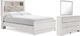 Signature Design by Ashley® Altyra 3-Piece White Full Panel Bookcase Bed Set-0