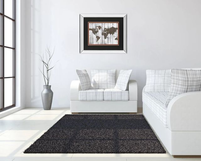 Classy Art Hearthered World By Bassin, C. Mirror Framed Wall Art-2