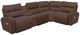 La-Z-Boy® Maddox 5-Piece Chestnut L-Shape Sectional-0