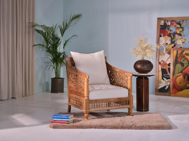 Jaipur Furniture Splendid Complements Niota Brown Chair-1