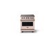 Viking® 5 Series 30" Blush Pro Style Electric Range with Brushed Brass Trim-0