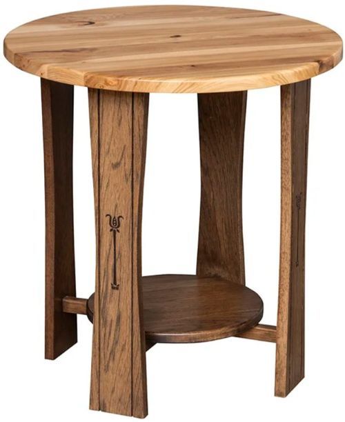 Country Classic Collection Customizable Signature 22" Round End Table-0