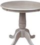 John Thomas Furniture® Dining Essentials Taupe Gray Round Dining Table with Tranditional Pedestal Base-1