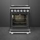 Smeg Professional 24" Stainless Steel Pro Style Gas Range-2