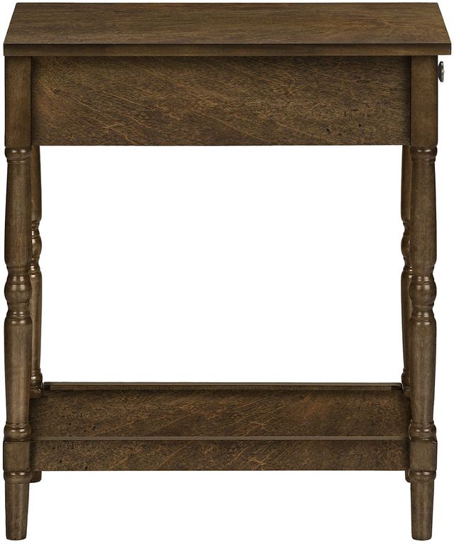 Monarch Specialties Inc. Espresso Veneer 2-Tier Narrow Accent Table-2