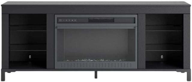 Signature Design by Ashley® Cayberry Black 60" TV Stand with Electric Fireplace-1