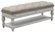 Liberty Furniture Magnolia Manor Two-Tone Antique White/Weathered Brown Bed Bench-1