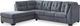 Signature Design by Ashley® Marleton 2-Piece Denim Left-Arm Facing Sofa Sleeper Sectional and Chaise-1