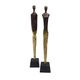 A & B Home Black/Gold Human Statuaries-3