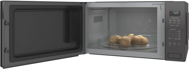GE Profile™ 2.2 Cu. Ft. Gray Built In Microwave-2