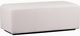 Jaymar White Large Ottoman-0