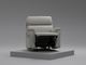 Arula Dove Leather Rocker Recliner-1